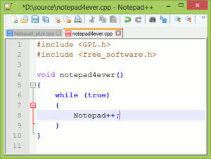 notepad++