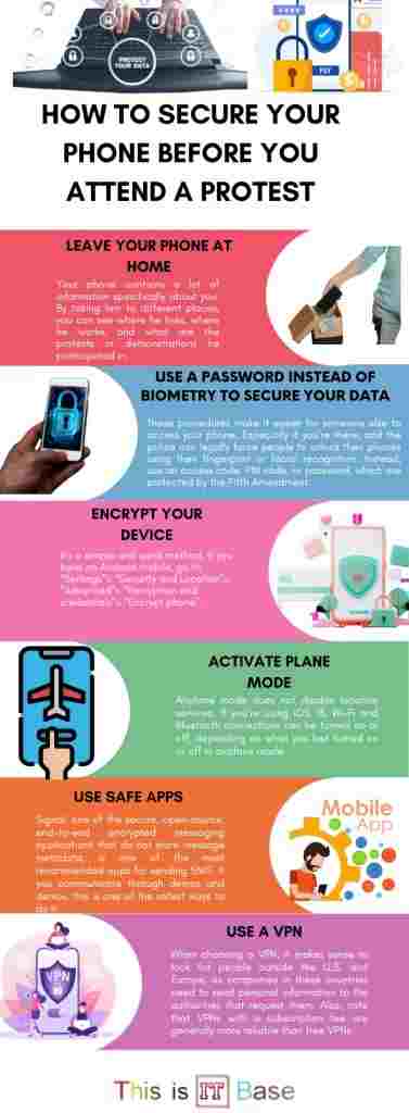 How to secure your phone before you attend a protest